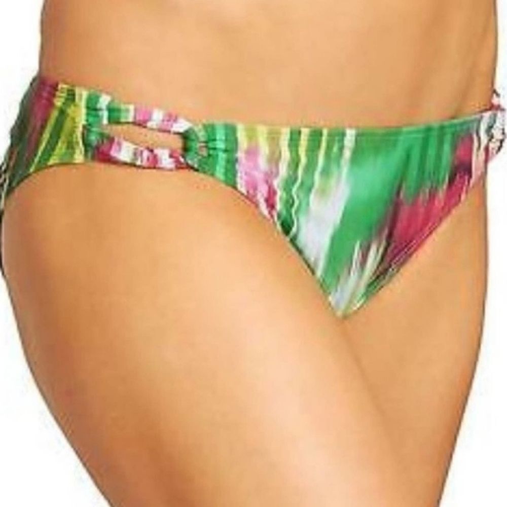 NWT Athleta Wailea Loop Bikini bottom XL - Rasta colors: vacation vibes